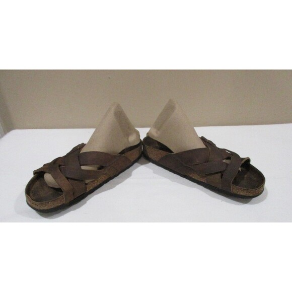 Birkenstock Lugano Sandals Mens Sz 10 EUR 43 Brown Measures 11\